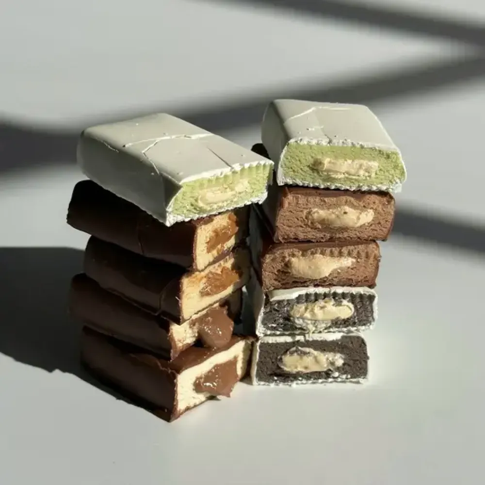 FitWin Protein Bar протеїнові батончики з начинкою — MIX (14 шт.)
