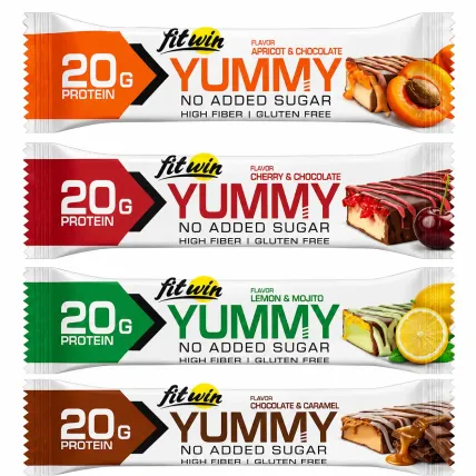 FitWin YummY Bar корисні високобілкові батончики
