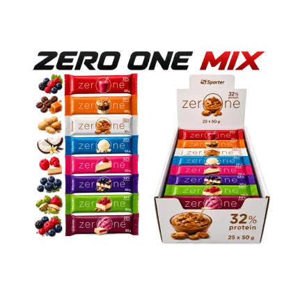 Sporter Zero One MIX протеїнові батончики без цукру