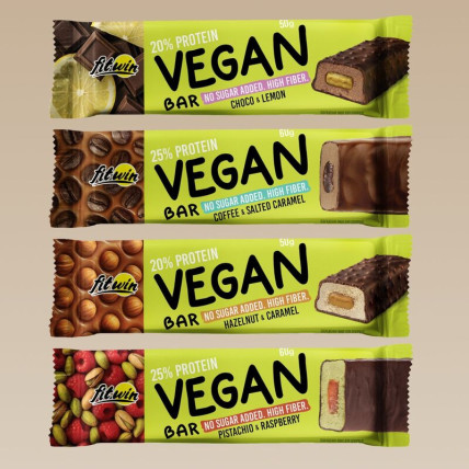 FitWin Vegan Bar протеїнові батончики без цукру