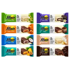 FitWin Protein Bar протеїнові батончики з начинкою
